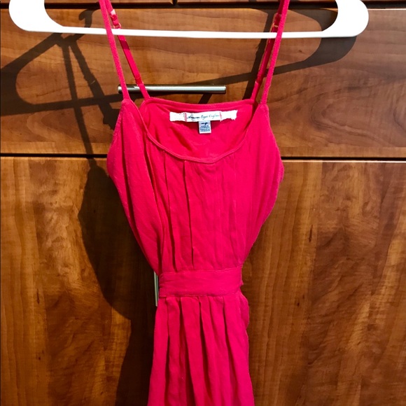 American Eagle Outfitters Tops - American Eagle Hot pink Sleeveless Tie Ribbon Top